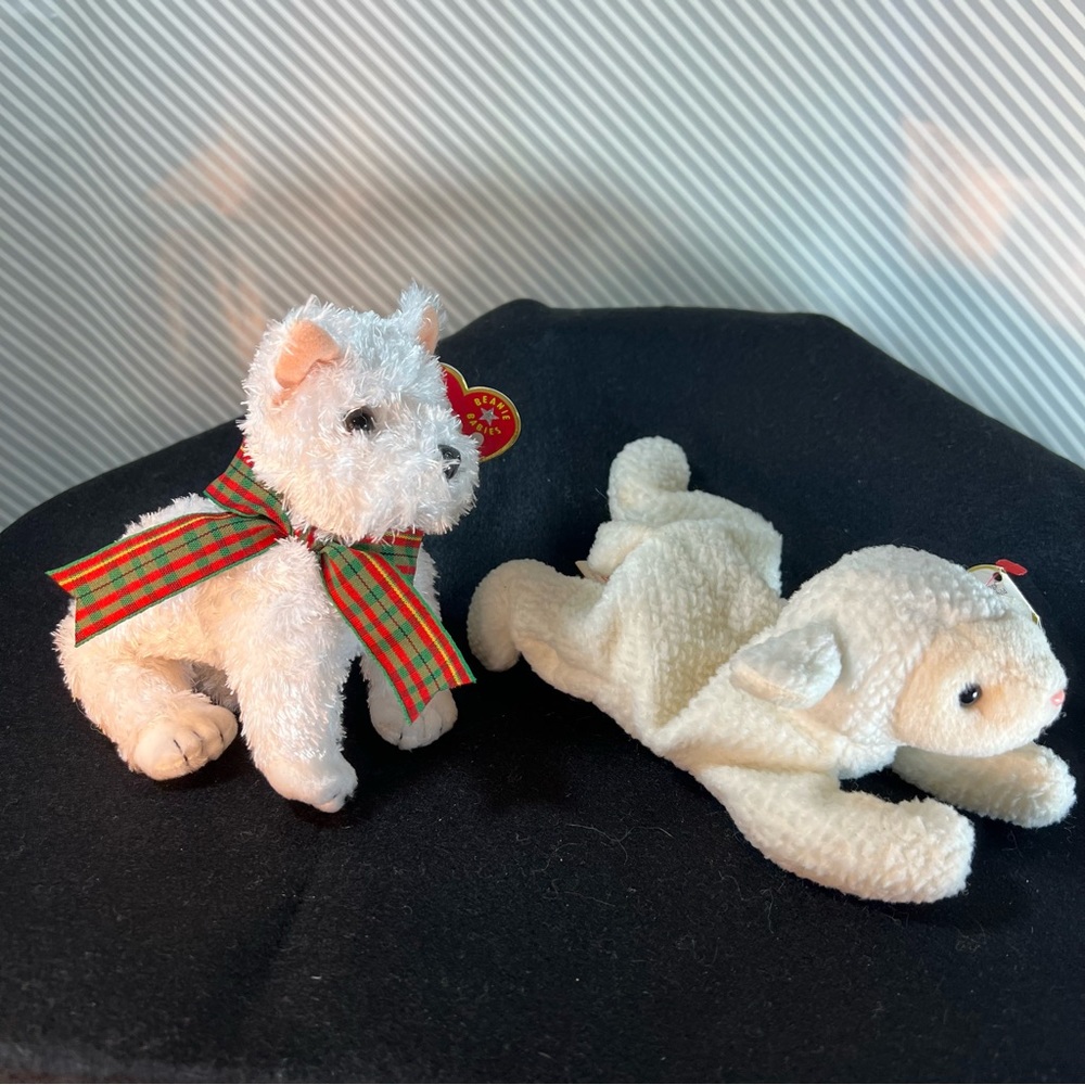 TY Beanie Baby Bundle | Rare Fleece as White as Snow 7 Pack | Tag Error, PCV - Picture 5 of 16